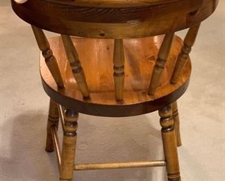 Vintage Country Rustic Pine Chair 29x18x18in HxWxD