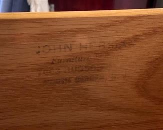 Vintage 1950s MCM Mahogany Long Dresser W/ Mirror 33x68x21in HxWxD