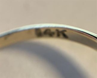 14k Gold Garnet Ring sz 6.5