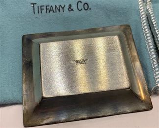 Tiffany and Co. Makers Sterling small tray, set of two