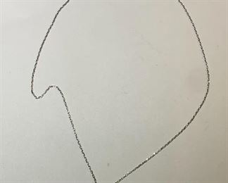 Swarovski necklace with circle,teardrop, and diamond shapes