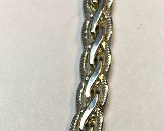 Sterling Silver 26 in braided necklace		
