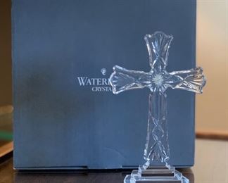 Waterford Crystal 8in Standing Cross in Box	8x5x3in	