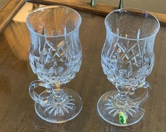 #2 2pc Waterford Lismore Irish Coffee Glasses in Box PAIR	6.5 in h x 3in W	
