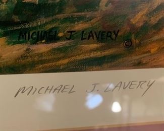 *Signed* Michael J. Lavery Classic Catalina Litho Framed Art	37x50x2in