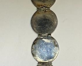 Sterling Silver globe 6 photo locket and 30 inch box chain necklace