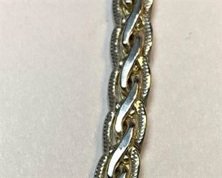 Sterling Silver 26 in braided necklace	