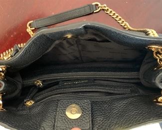 Michael Kors Black Pebbled  Leather handbag	9x12x5in