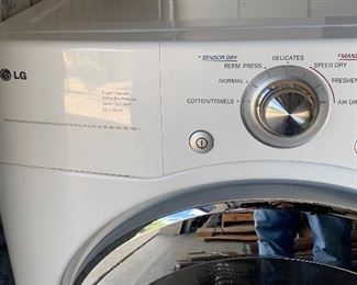 	LG 7.3 Cu Ft 27in Electric Dryer DLE2101W	39x27x32in