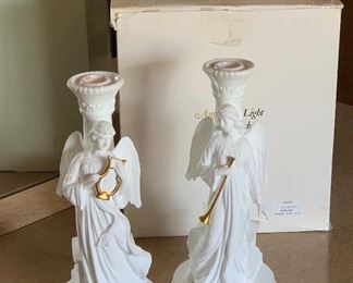 Lenox Angels of Light Candleholders in box	