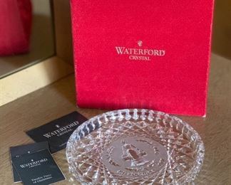 	Waterford Crystal 1991 Christmas Plate in box	