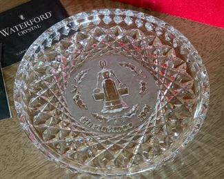 	Waterford Crystal 1991 Christmas Plate in box	