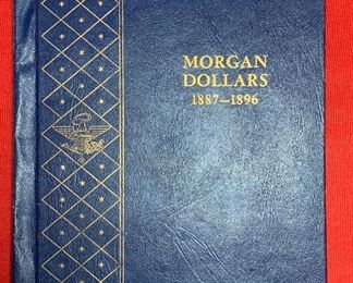 Morgan Silver Dollar Set  1887-1896 Book Incomplete	Book: 9x7in	
