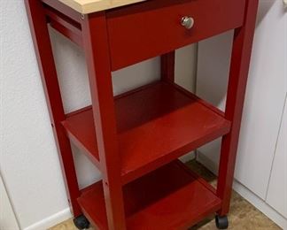 Concord Kitchen Cart RED	34x19x15in	HxWxD
