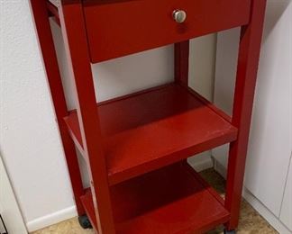 Concord Kitchen Cart RED	34x19x15in	HxWxD
