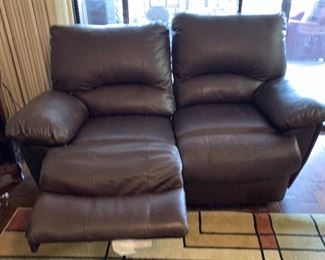 Coaster Faux Leather Loveseat Double Recliner Couch	39x68x40in	HxWxD

