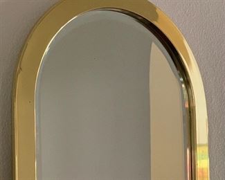 Gold Frame Wall Mirror	41x17x1in	HxWxD
