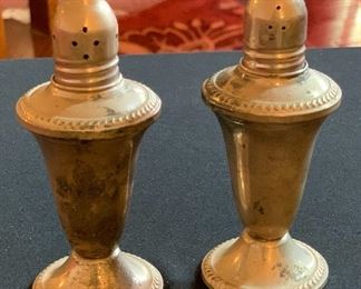 Sterling Silver Weighted Salt & Pepper Shakers		
