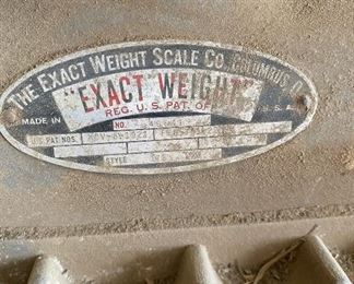 Vintage exact weight scale company	Na	
