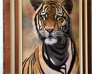 Tiger painting by Lauren Bone 