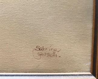 Sabrina Garzelli signed oil painting