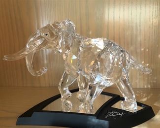 Limited Edition large Swarovski Elephant with case