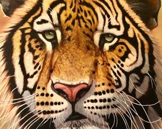 Tiger painting by Lauren Bone