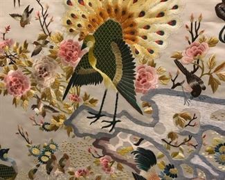 Vintage Asian embroidered art 