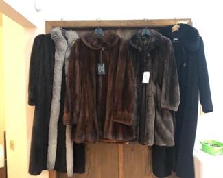 Four fur coats 