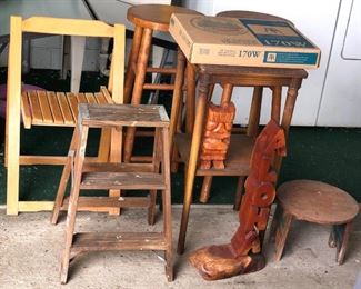 PHT005 Practical Wooden Seating and Art