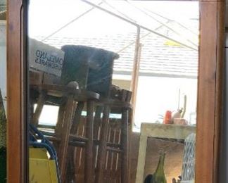 PHT019 Large Wood-Framed Mirror