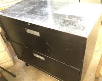 PHT252 Black Lateral File Cabinet 