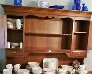 China Hutch 400.00 (with nice spoon rack)
Johnson Brothers Dish Set 350.00