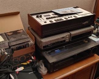 Electronics from a closed electronics repair store