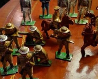 Vintage metal soldiers