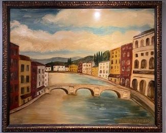 Listed Atlanta Artist. Large painting