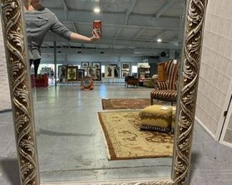 large Transitional Style Bevelled Mirror
