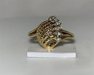 10k YG and Diamond Ring