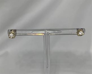 14k YG Diamond Stud Earrings