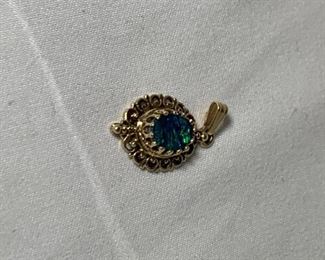 14k YG Vintage Opal Pendant