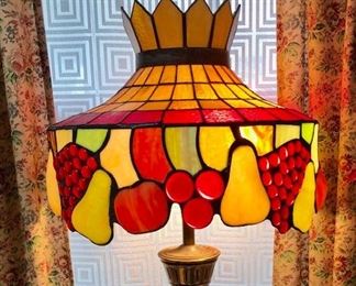 Fruit Stained Glass Lamp