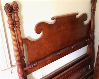 Full Size Four Poster Birds-Eye Maple Bed