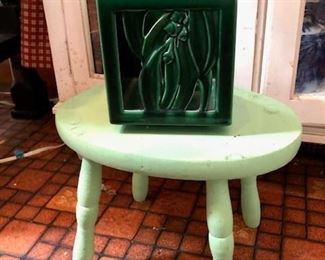 Painted Stool, Vase