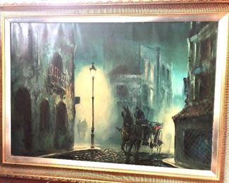 Large Framed Oil