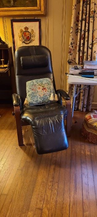 Comfortable leather chairs