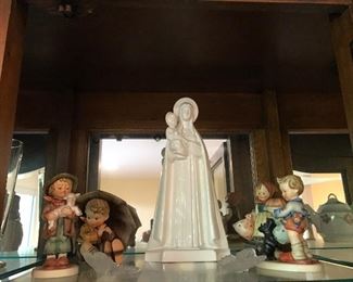 Hummels and religious figures.