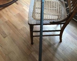 Prussian sword and cane chair.