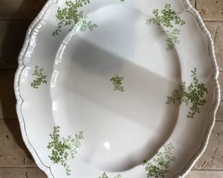 JOHN MADDOCK &SONS ROYAL VITREOUS OVAL PLATTER - ENGLAND 15" X 11".