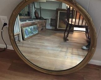 Oval mirror.