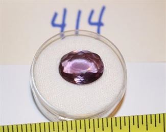 414 - Amethyst stone, $15. 11 ct